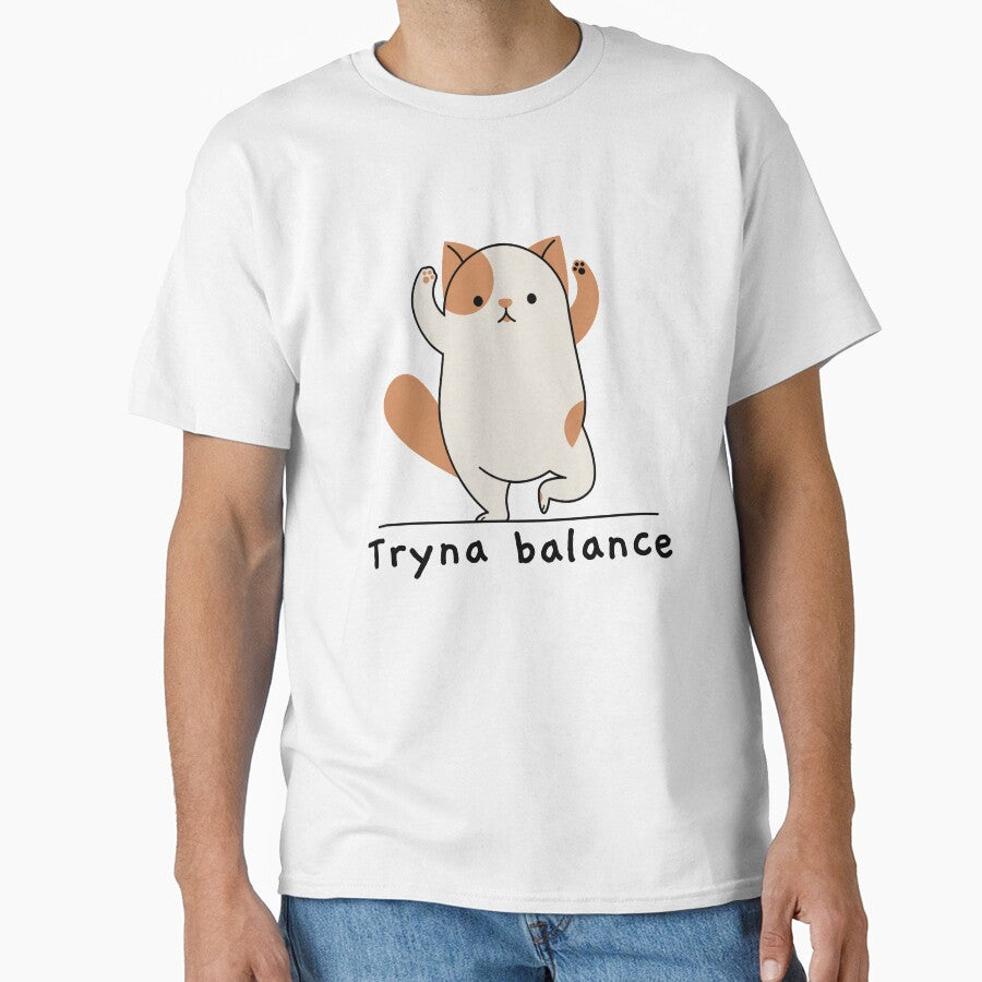 Tryna Balance | yoga top by PetrKad
