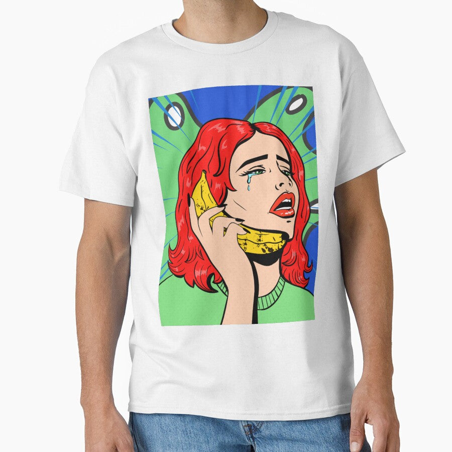 girl banana pop art by comicc