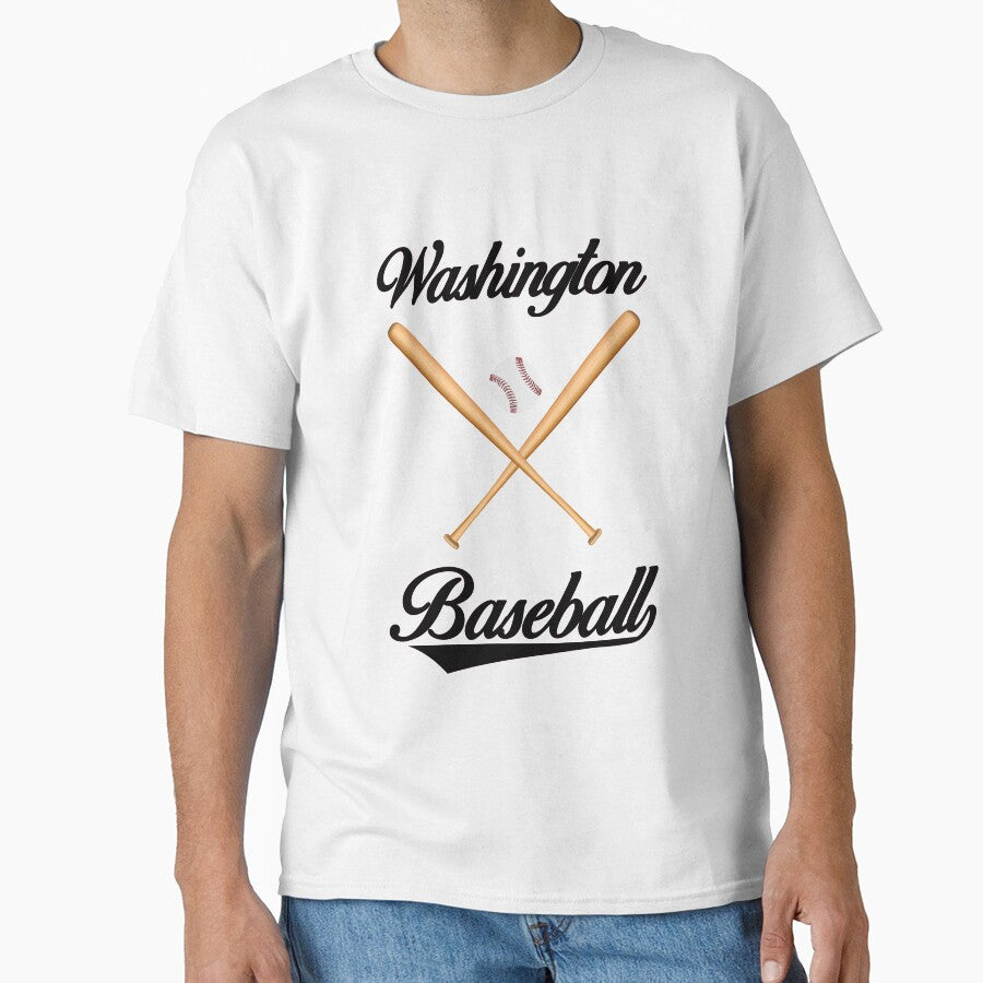 Washington Baseball T-Shirt for Men and Women by AllStarMerch
