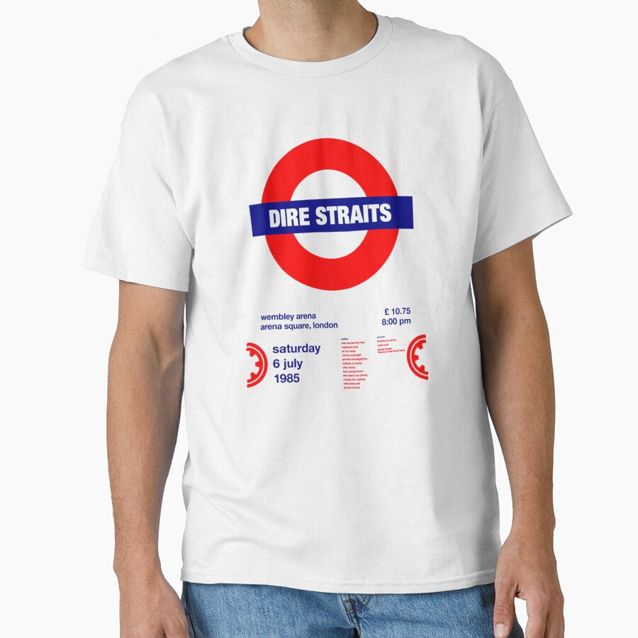 No205 MY Dire Straits Póster de concierto largo Camiseta by choxincainao884