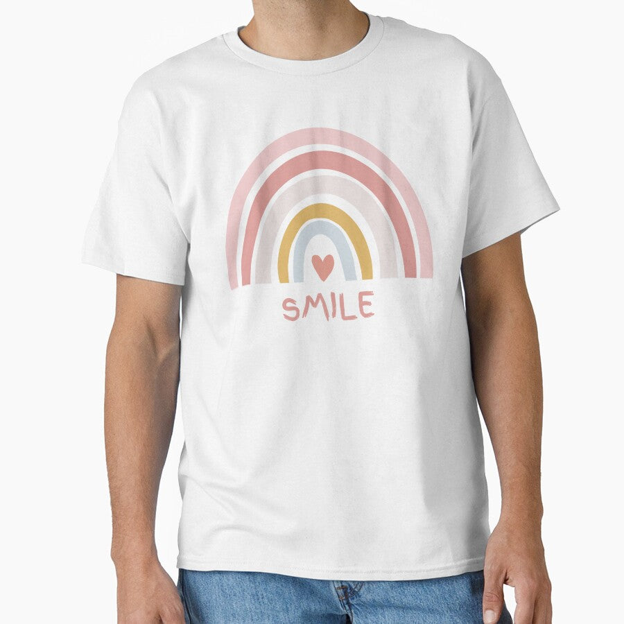 Boho Rainbow Smile Positive Vibes Design by KelliesCorner