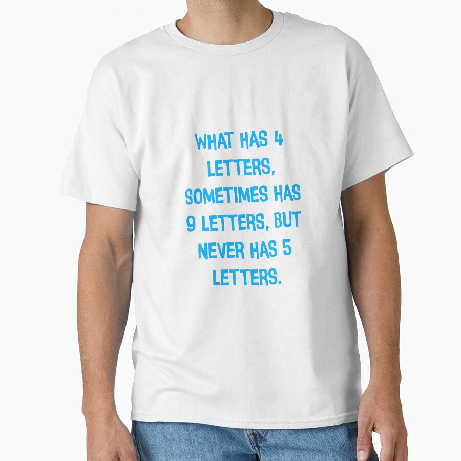 What Has 4 Letters, Sometimes Has 9 Letters But Never Has 5 Letters Funny Dad Jokes by Pete Roberts