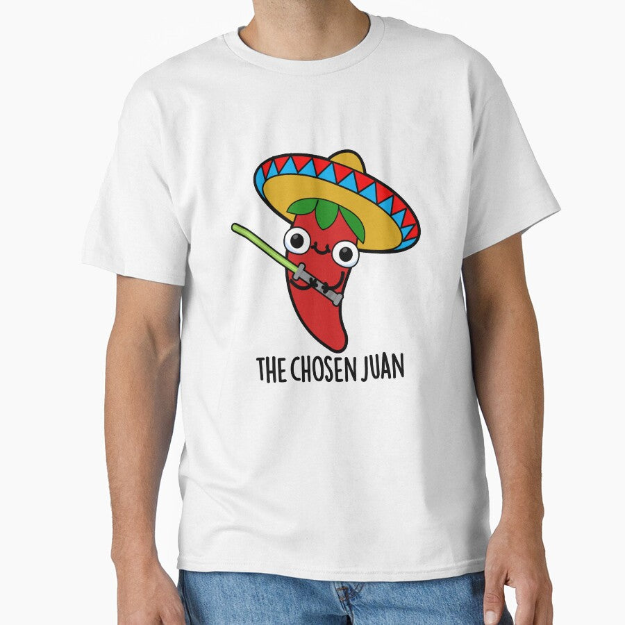 The Chosen Juan Cute Mexican Chili Warrior Pun by punnybone