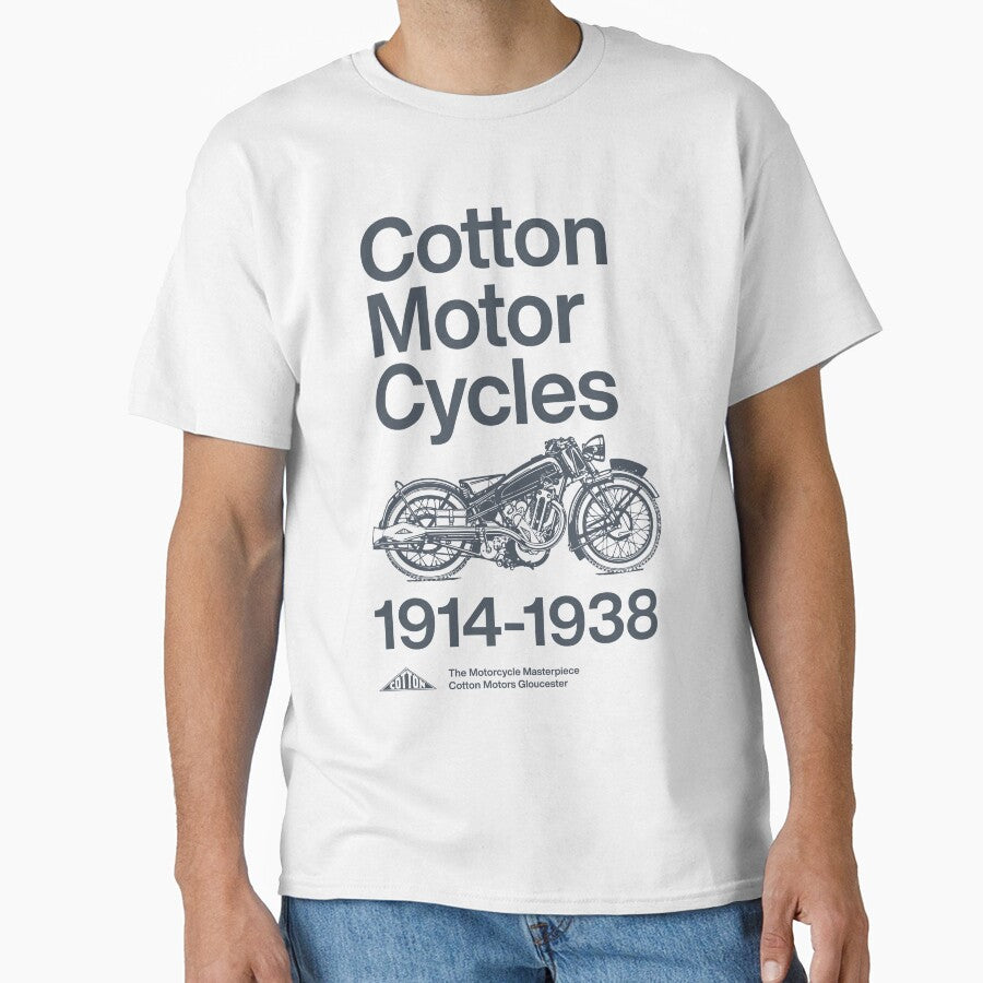Cotton Motorcycles Gloucester - Helvetica Matt Black by IronFlyers