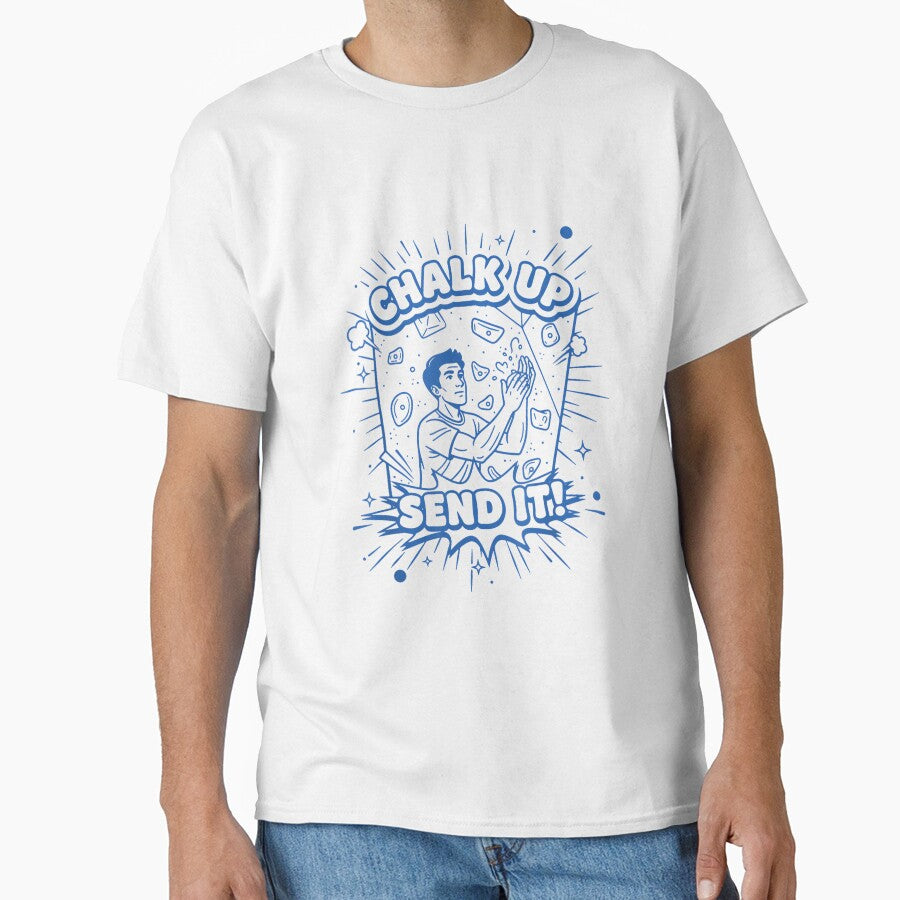 Chalk Up Send It Climbing Bouldering Design by JoyJRamos