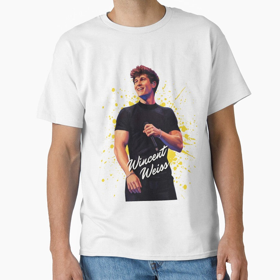 Wincent Weiss Paint Effect T-Shirt and Sticker by DiverseDazzle