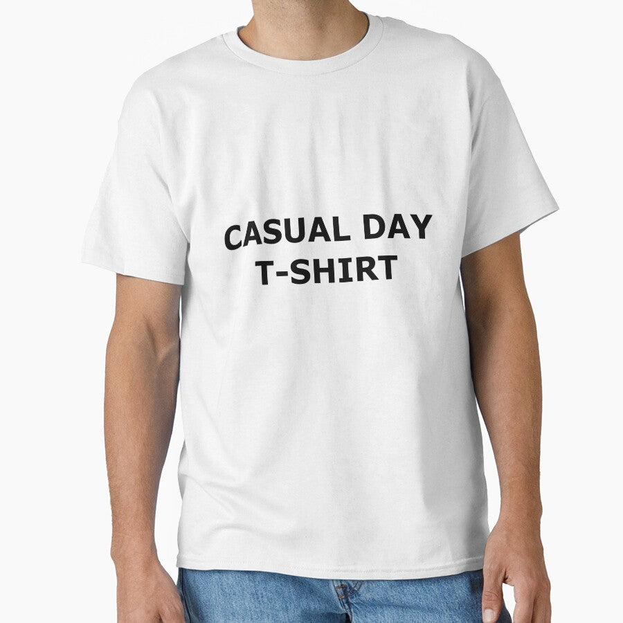 Casual Day Shirt – Minimalist Relaxed Tee by Mikidesign1988
