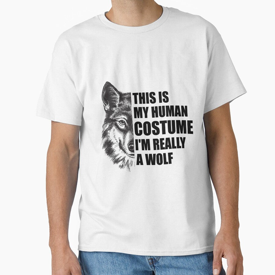 This is My Human Costume I'm Really a Wolf Shirt Men Kids O.S SK by andregiftshopzz