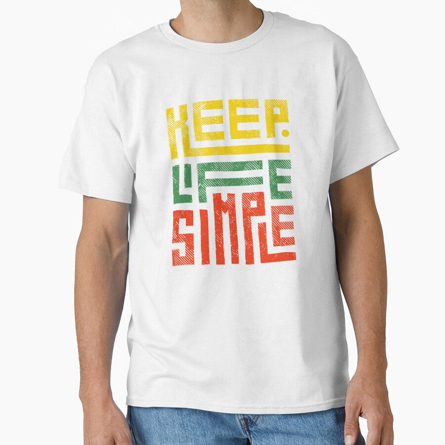 Keep Life Simple Retro Art by DJava-ArtO