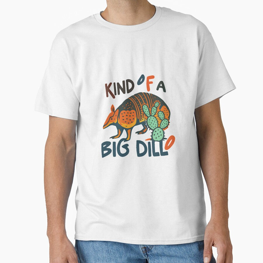 Kind of a Big Dill Armadillo | Funny Pun Retro Graphic by HBDStudio