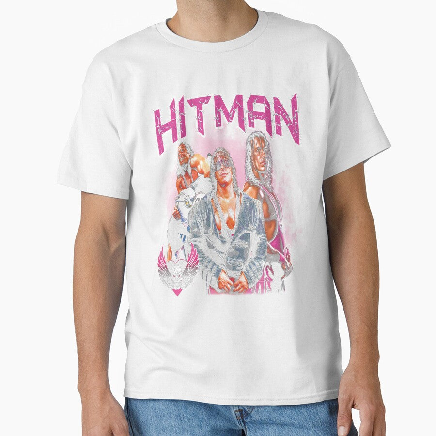 Wrestling Icon Bret Hart Vintage Retro Design by Dznshp0314