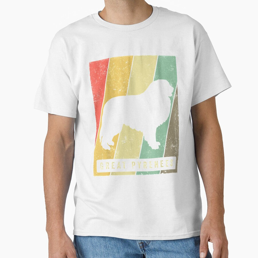 Great Pyrenees Dog Retro Vintage Gift by lolahomya