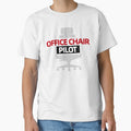 Office Chair Pilot Retro Tech Meme by Retr0Tshirts