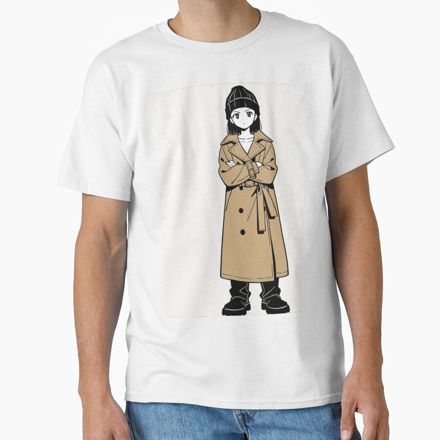 Fashion - Man in Brown Trench Coat Beanie Streetwear Anime by AnimeShin
