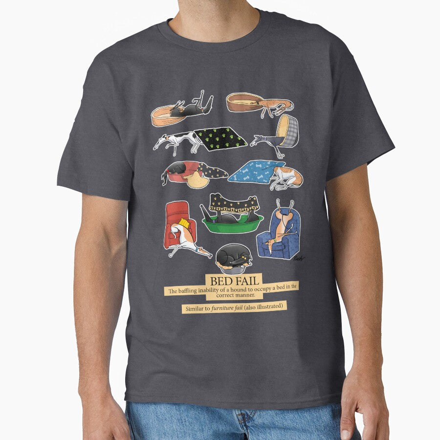 Greyhound Glossary: Bed Fail. A Redbubble exclusive design by RichSkipworth