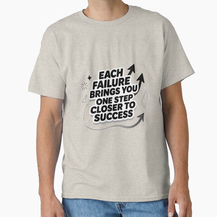 Each Failure Brings Closer to Success Motivation Quote by ThePixelAndPine