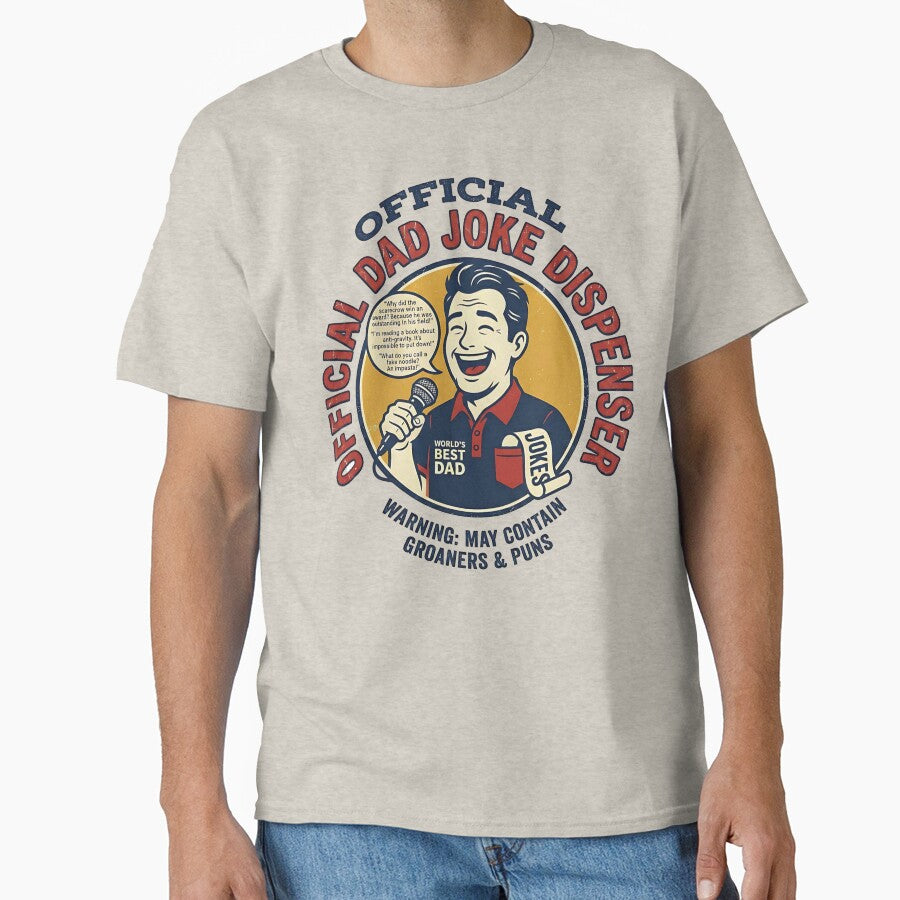 Official Dad Joke Dispenser Tee – Father’s Day Gift by LunaticDream