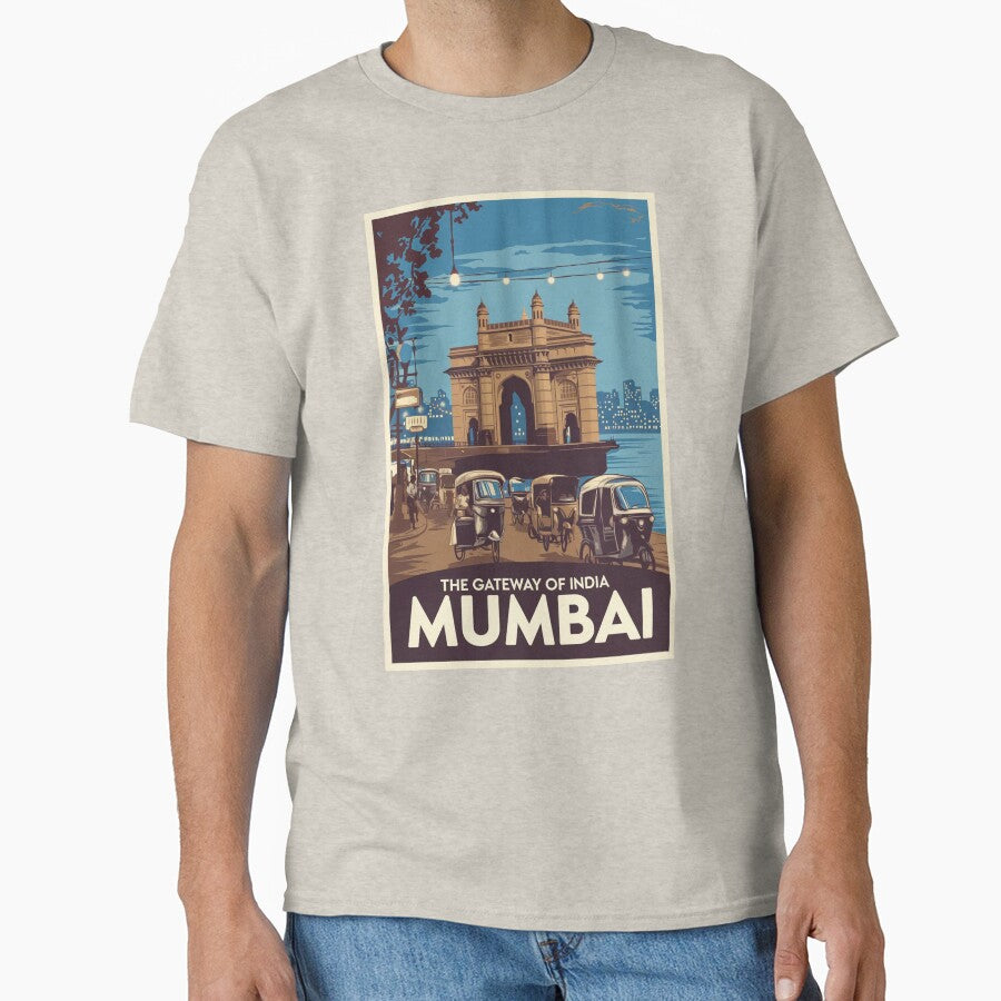 Mumbai Vintage Travel Poster by TravelerRat