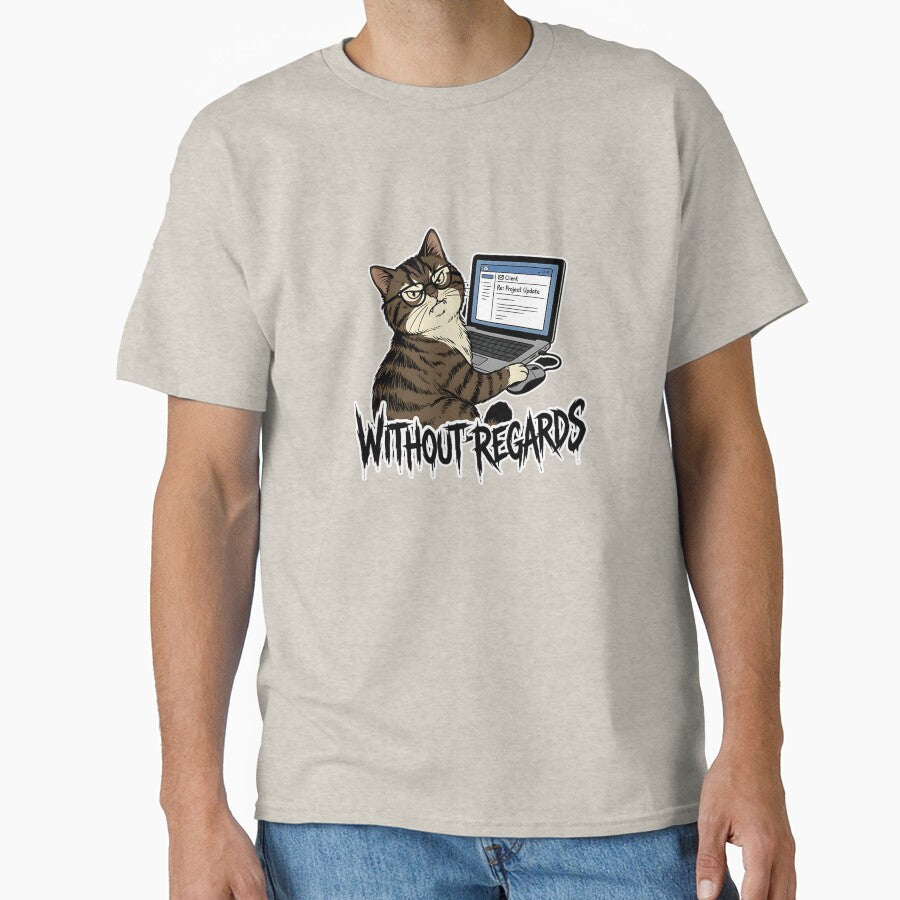 Angry Corporate Cat Answering Emails - Relatable Office Humor by thernaX