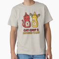 Cat-chup & Moose-tard – Funny Food Pun Animal Design by aiqdelicia