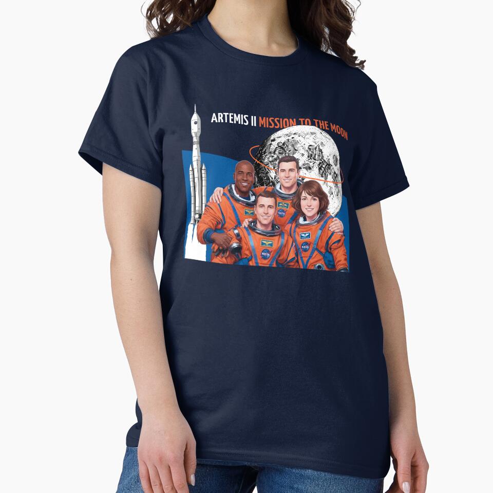 Artemis II Astronaut Crew Mission to the Moon Dark Space Art by KiwiRider