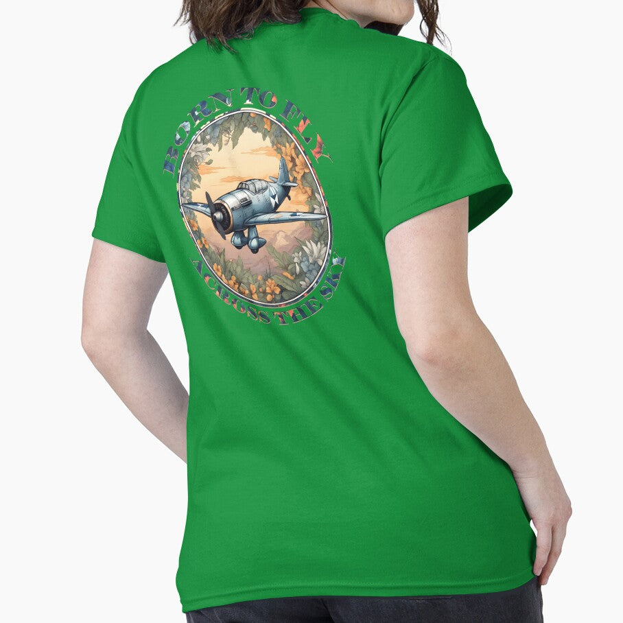 vintage aeroplane ''born to fly, across the sky'' by hayrpictures