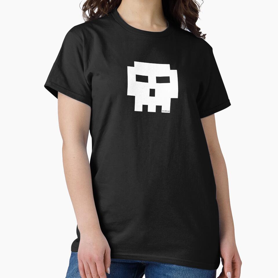 Scott Pilgrim 8-Bit Skull T-Shirt by ValentinaHramov