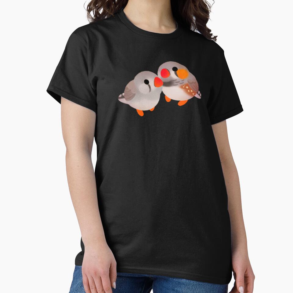 Zebra finch - text/dark by pikaole
