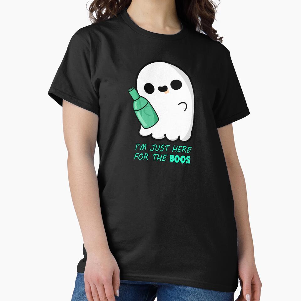 Cute Cartoon Ghost|| I'm Just Here for the Boos || Kawaii Halloween by cookingwithten