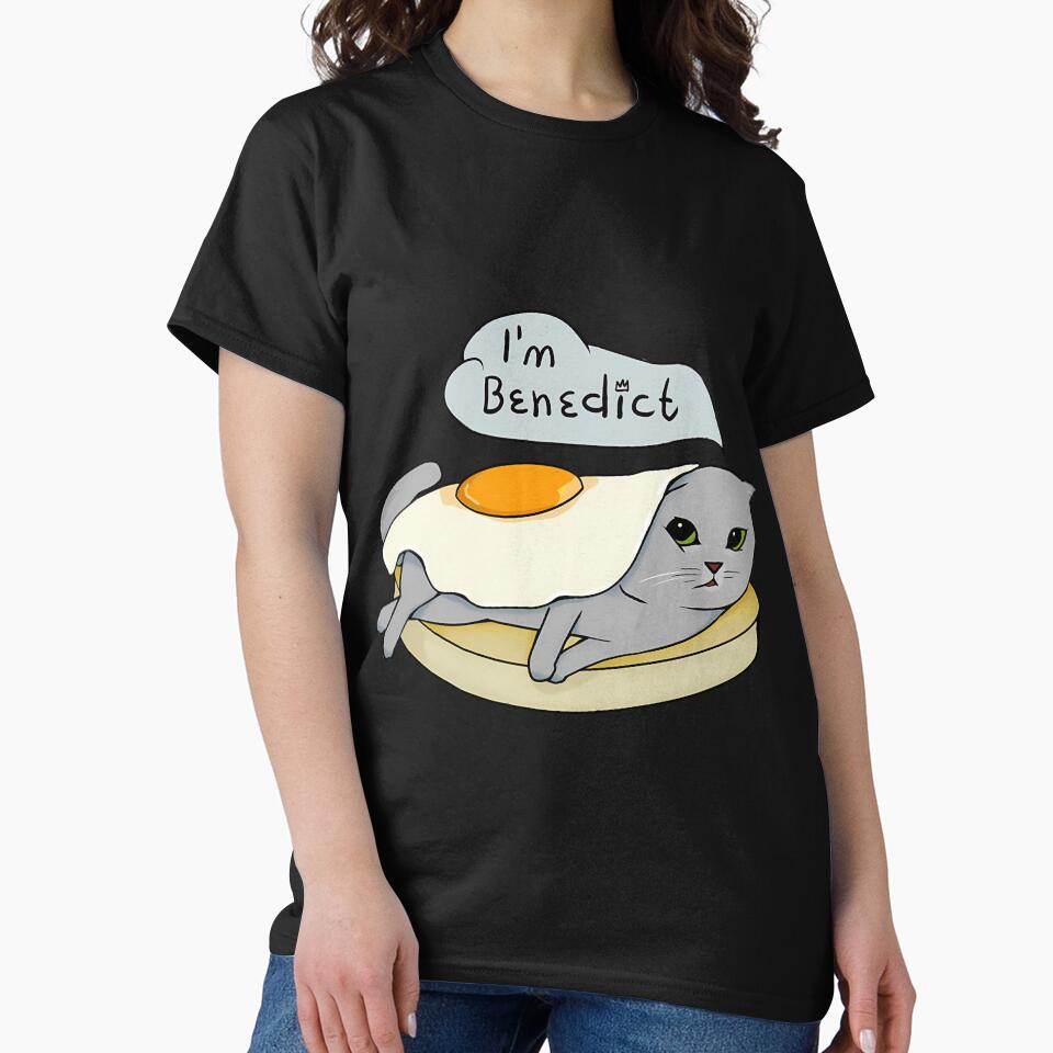 Cat Eggs Benedict Food Pun by hdukiyxgb46
