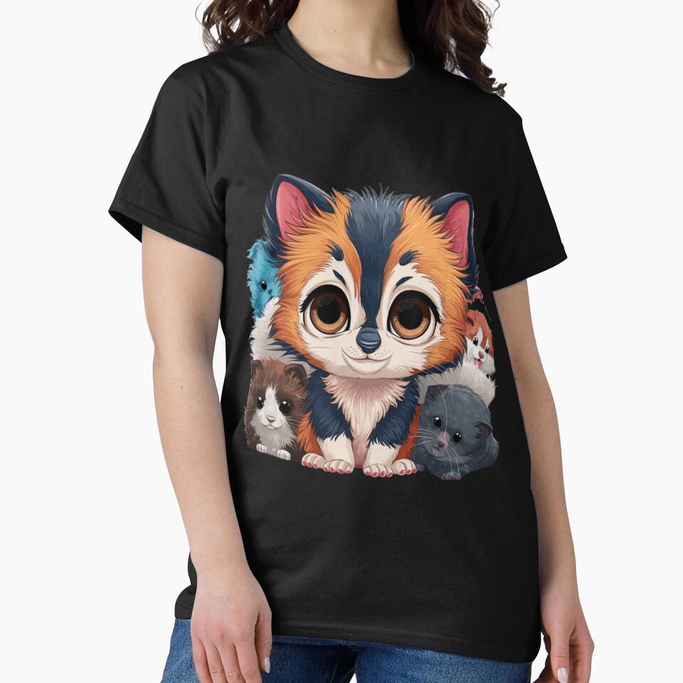Kawaii Animals Paint Art 3D Model by Charlygood