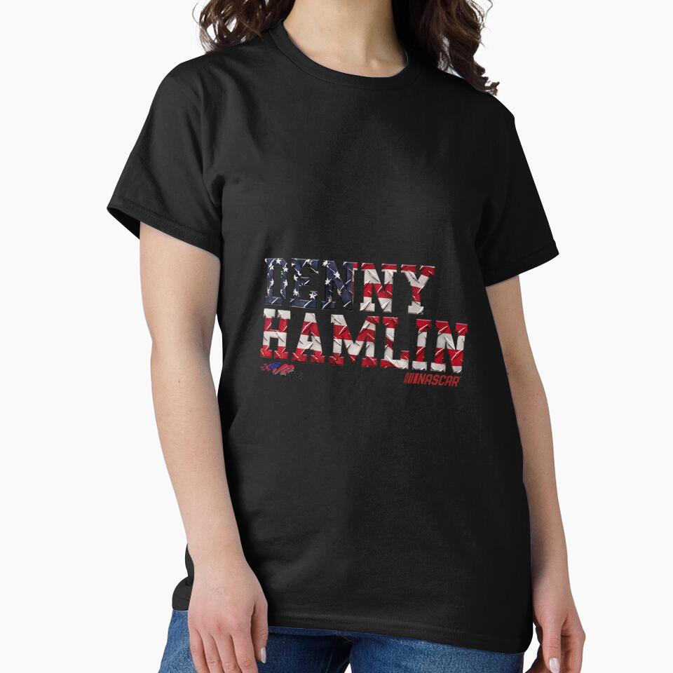 NASCAR - Denny Hamlin - Americana Premium Tri-Blend by MichelleELawren