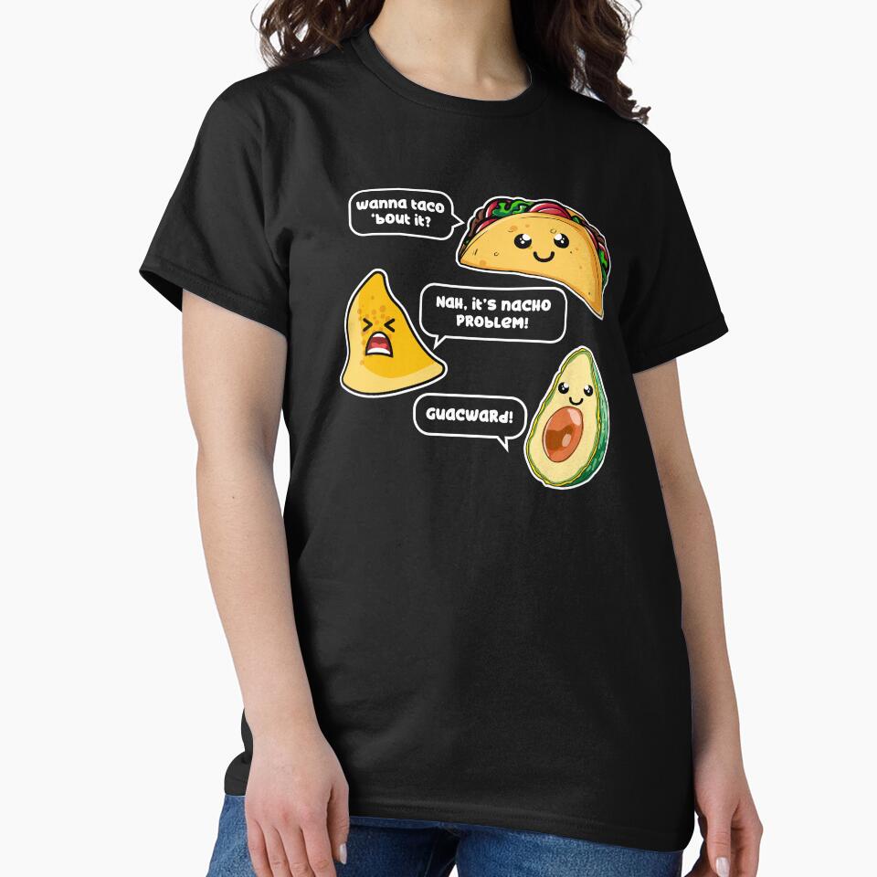 Nacho Problem Taco Burrito Pun Gift Idea design by Lisbob
