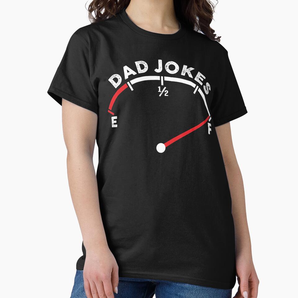 Dad Jokes Tank is Full Funny Fathers Day Gift for Fathers Papa Husband Car Lover Family Humor by alenaz