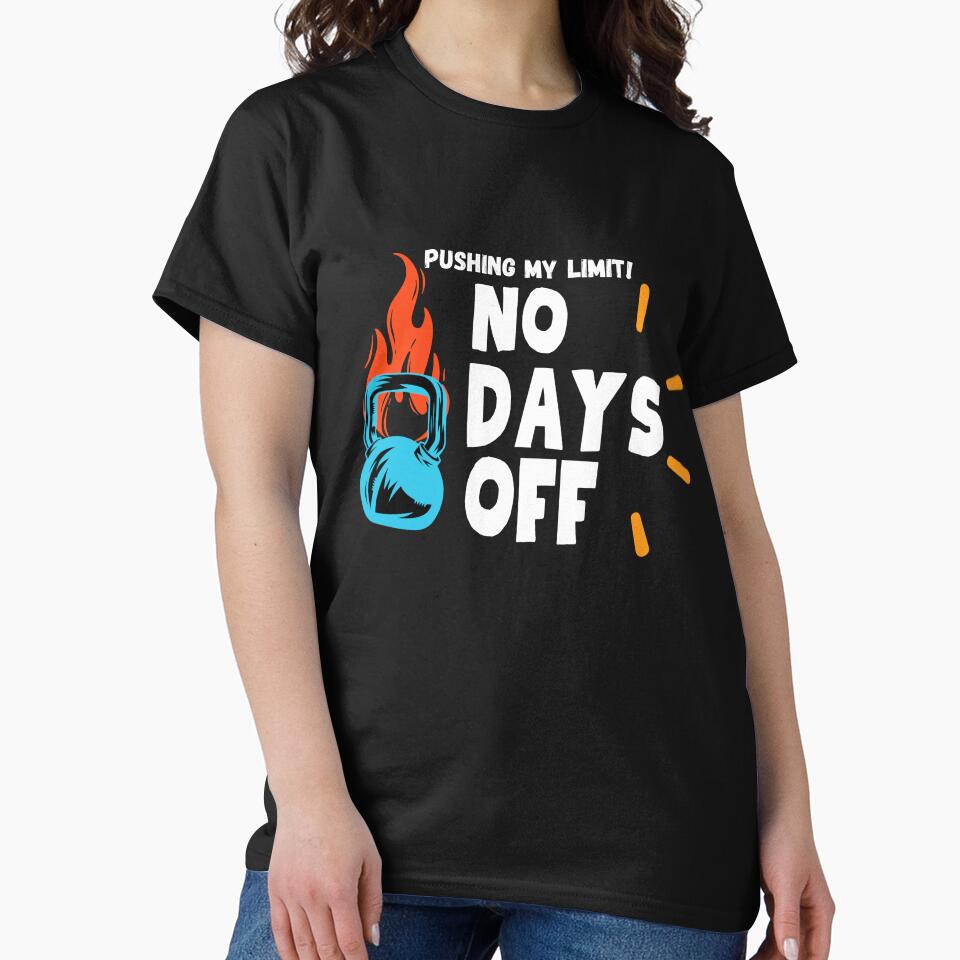 No Days Off – Motivational Gym Workout Design by CreatiWorks