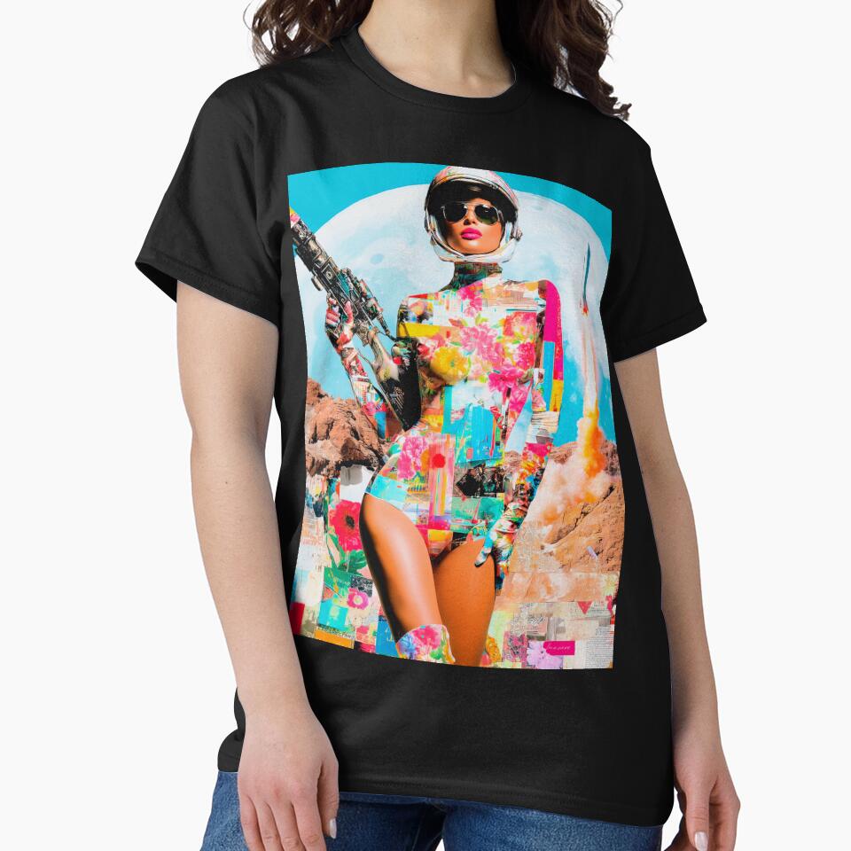 Retro Futuristic Fashion | Female Space Cadet | Vintage Artwork by OrganicLights