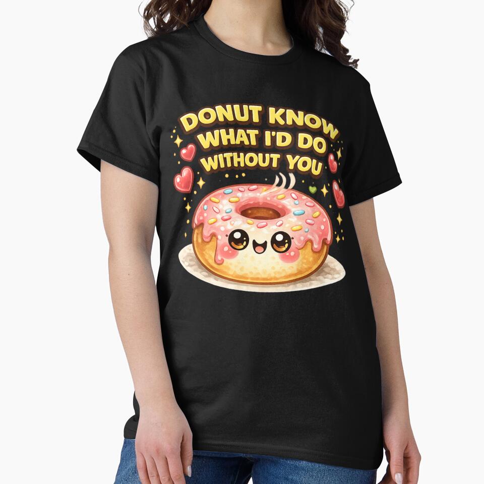 Donut Know Without You Pun by Papier Atelier Art