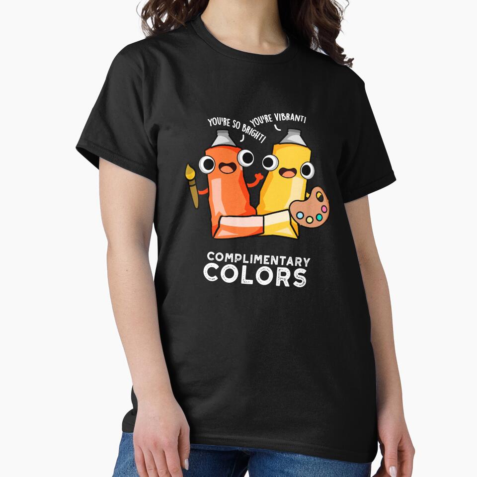 Complimentary Colors Funny Paint Pun (Dark BG) by punnybone
