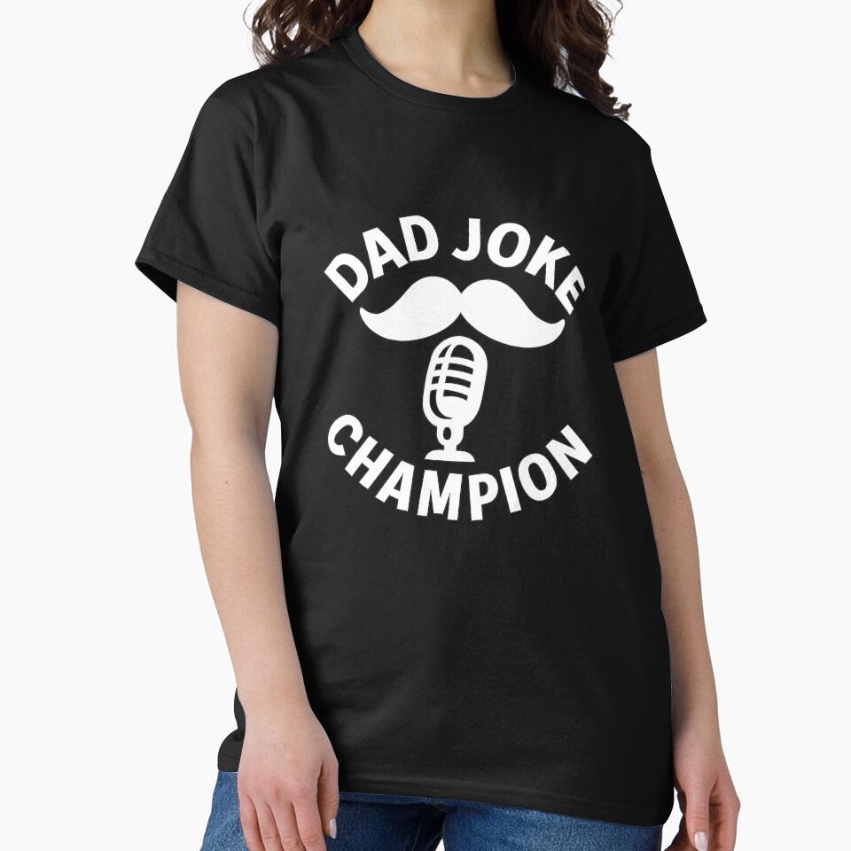 Dad Joke Champion White Ink by ThoughtsInTheOpen
