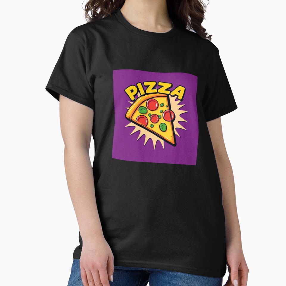 Purple Pop Art Pizza Slice Collection by SaucyFoodTruck