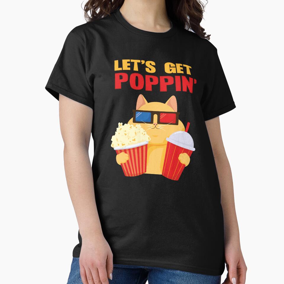 Let's Get Poppin' - Cat Watching a Movie by Art-of-Rory