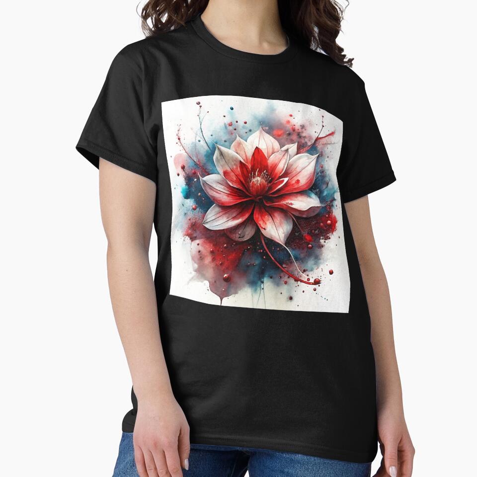 red and white lotus flower by jkrphoto