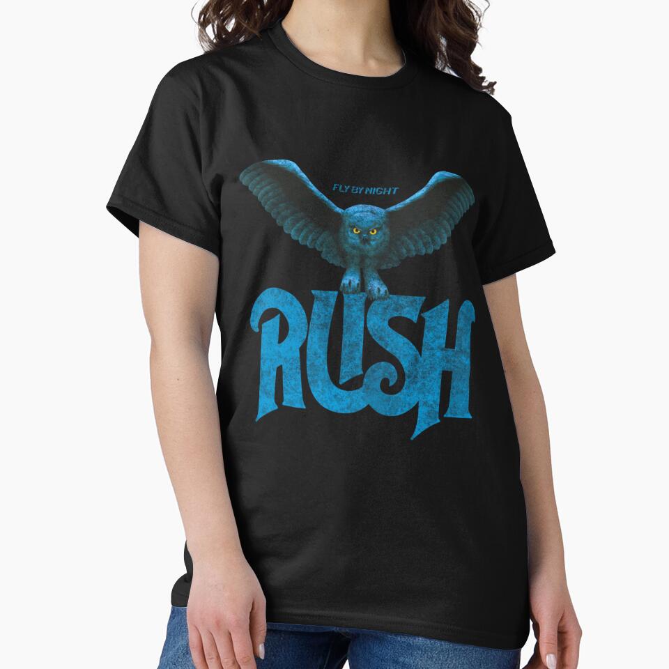 Rush Band Owl Vintage Rock Design by CoyBalistreri