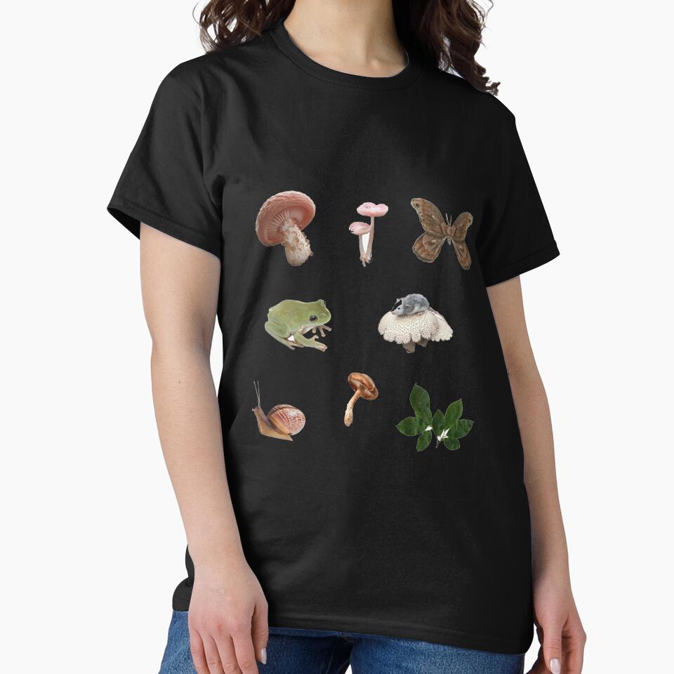Goblincore fungi and frogs meme, Goblincore fungi and frogs stickers, Goblincore fungi and frogs shirt For Mom Dad Kids by yota habi