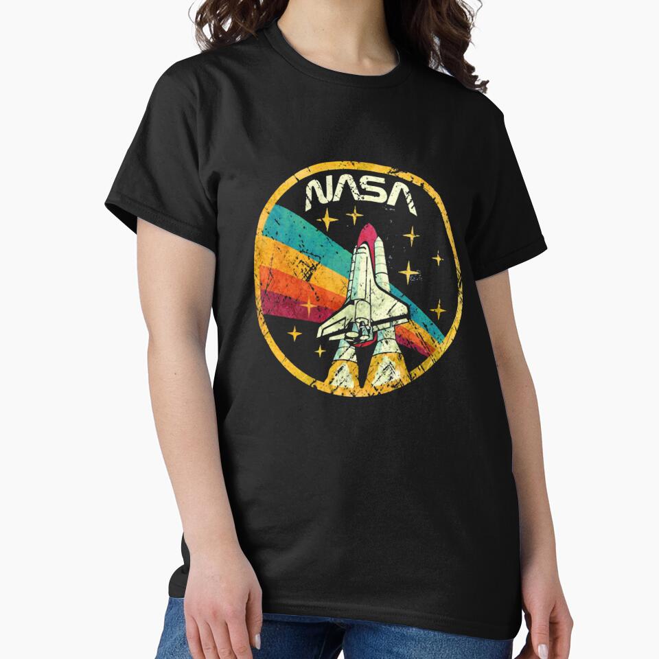 USA Space Agency Vintage Colors V03 T-Shirt_2546541 by KTY-NUSS