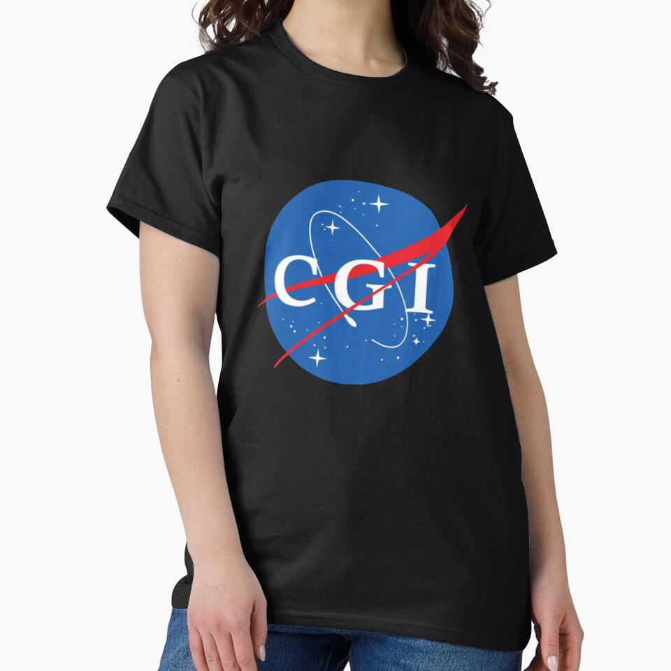 Nasa CGI Logo T-Shirt_3341219 by ZiraBooth