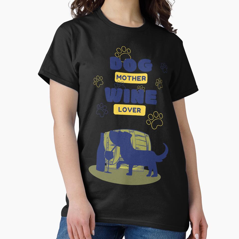 Dog Mother Wine Lover by Desandu