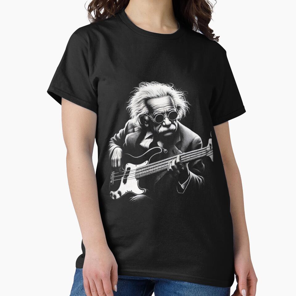 Einstein Playing Bass For Meme Lovers, Gift For Quirky Scientists and Fans by TristenMyPleas