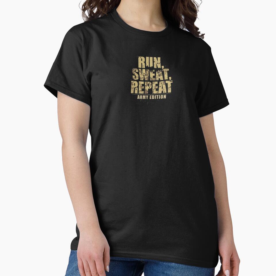 Run Sweat Repeat Army by Snedsdigital