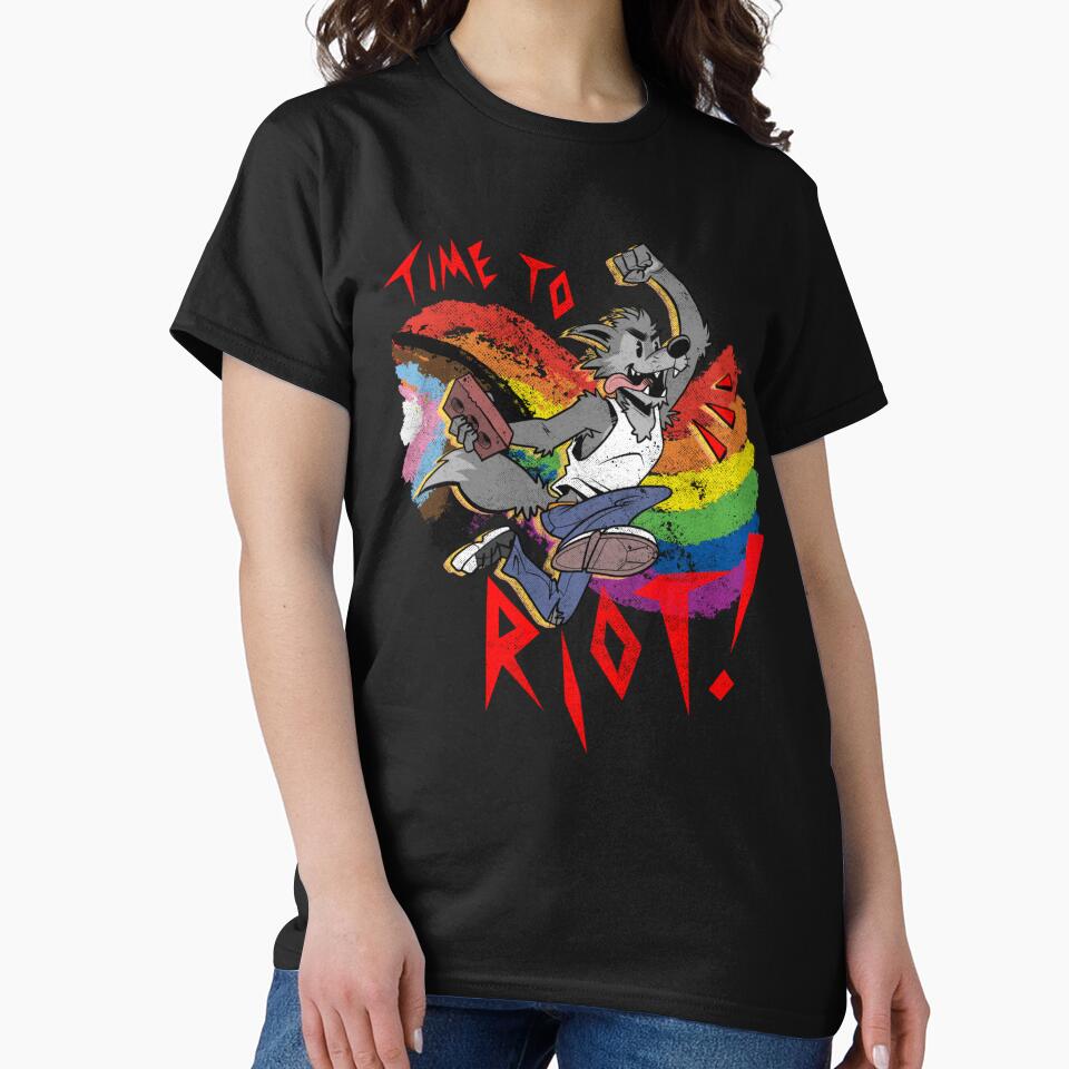 Time to Riot! Vintage Furry Pride Month Brick by Jackaloo